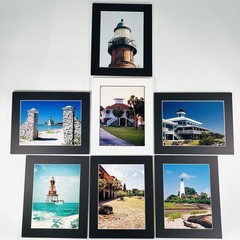 Florida Lighthouse Photography Collection Seven-8×10 Matted, Signed Jack Bennett