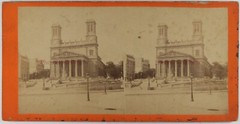 France Church Saint-Vincent-De-Paul Paris c1865 Photo Stereo Vintage Album