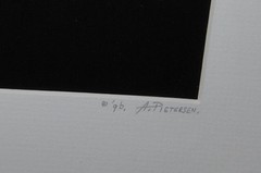 1996 Hand signed Alex Pietersen «WRIST SHOT» Photographic Lithograph 129/160