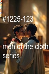 MALE PORTRAIT #1225-123 -men of the cloth series -freeShip/USA