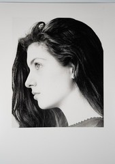 Original Silver Gelatin Bromide Photo Print, 18X24cm, 1980 Woman Pin-Up Portrait