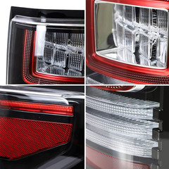 VLAND LED Tail Lights Compatible with [Ford F150 Pickup 2015-2020] with Red Turn