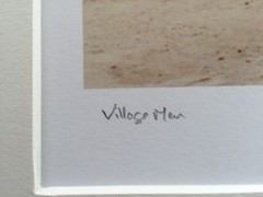 BRUCE BLUM SIGNED COLOR Photo Print (19″X 24 «)-«Village Men»