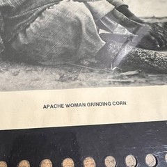 G.s Taylor Apache Woman Grinding Corn Print