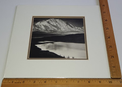 Museum Graphics Ansel Adams Photo Mt McKinley Wonder Lake 4.5 x 5.75 Matted 8×10