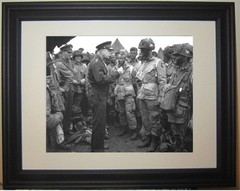 General Dwight D. Eisenhower World War II D-Day Allied WWII Framed Photo
