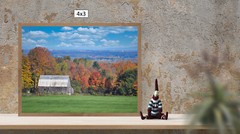 Wooden Barn With Fall Colors C, High Resolution Image, Many Formats, TV Art