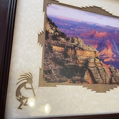 JAMES THOMSON Framed SIGNED PRINT PHOTO GRAND CANYON KOKOPELLI INDIAN 17”X14”