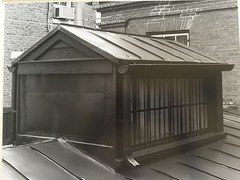 BRUCE BLUM SIGNED B&W Photo Print (10″X 13″)-«Skylight and Brick Wall «