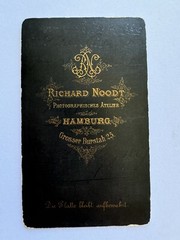 orig. CDV photo photograph picture old Mr. Mann fashion around 1889 Noodt Hamburg