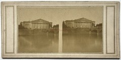 FRANKREICH Paris Assemblée Nationale C1858 Foto Stereo Vintage Albumin