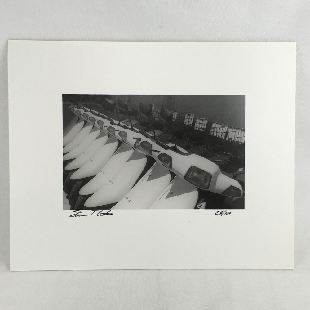 Black & White Photo Scooters Transportation Key West FL Signed Art Photography