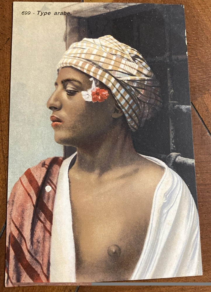 North Africa ethnic Arab nude male original vintage 1910s LEHNERT & LANDROCK