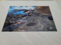 3 Patrick McFeeley Lava Signed Matted Photographs~Hawaii Volcano ~ 8″ x 10″ ~New