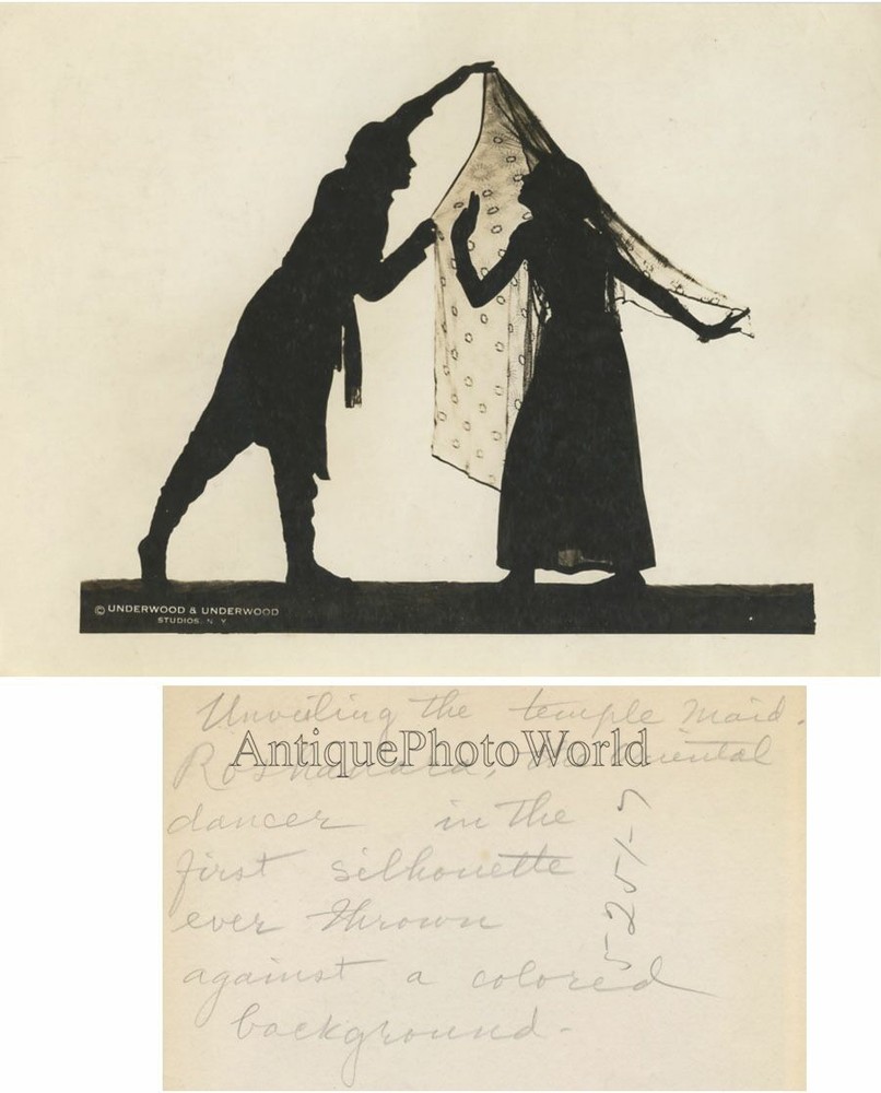 Olive Craddock Roshanara silhouette dancer antique art photo