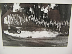 FRAMED MATTED ARTWORK La La’s Respite A/P 16 x 20 B&W With COA by Larry Santucci