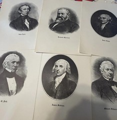 Vintage FIRST 35 presidents 8 By 10 Black and white Photos