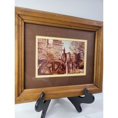 Robert L Craft Signed Vintage Rustic Farmhouse Photos Set of 2 CottageCore