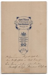 Photograph Joh. Kolb, Bad Kissingen, Salinenstrasse 19, slim bourgeois mi