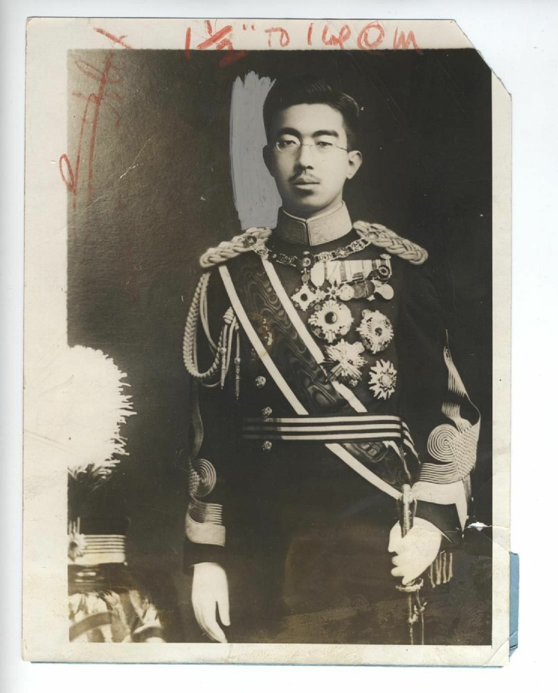 EMPEROR HIROHITO PHOTO 1928 VINTAGE JAPAN MARRIAGE BROTHER CHICHIBU ORIGINAL 裕仁