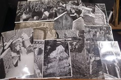 Judaica: 15 Photos 1942-1956, Headstones Old Jewish Cemetery in Prague, Mostly