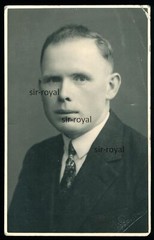 Schönlinde Sudetenland – Men Portrait – 1930s – Krásná Lípa – Photo Postcard 8x13cm