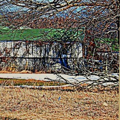 SCHELL Original Vintage Signed Long Island NY Barn Landscape Portrait Photograph