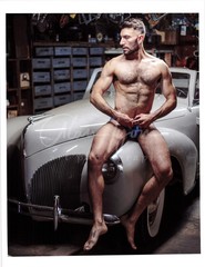 11 X 8.5 Alan Lyon Original Male Photo gay interest (6) Alex vintage car