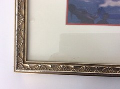 Beverly Hills Estate Find Framed and Matted Beach Seaside Picture