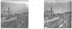 War, Sermaize, Glass photo stereo plate, positive black & white 4.5×10.7 cm