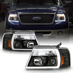 – for 2004-2008 Ford F150 Pickup Truck Black Housing LED Light Tube Projector He