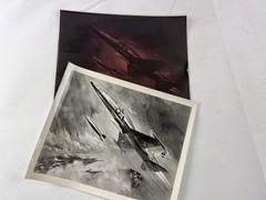 VNTG US Air Force Jet Fighter Print Military JACK LYNNWOOD + Original Negative