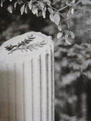 8 by 10 Black and White 35mm Film Photography Hand-Made Darkroom Print Grave