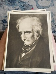Famous English Poets Pamphlet & 6 Intaglio-gravure Pictures 9.5” H X 7”W