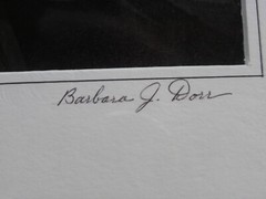 Framed Pencil-Signed + Titled Photo-Bugeye Restoration St Michaels ’77-Barb Dorr
