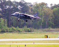 8×10 photo of McDonnell Douglas AV-8B Harrier II at ’15 Beaufort, SC Air Show.
