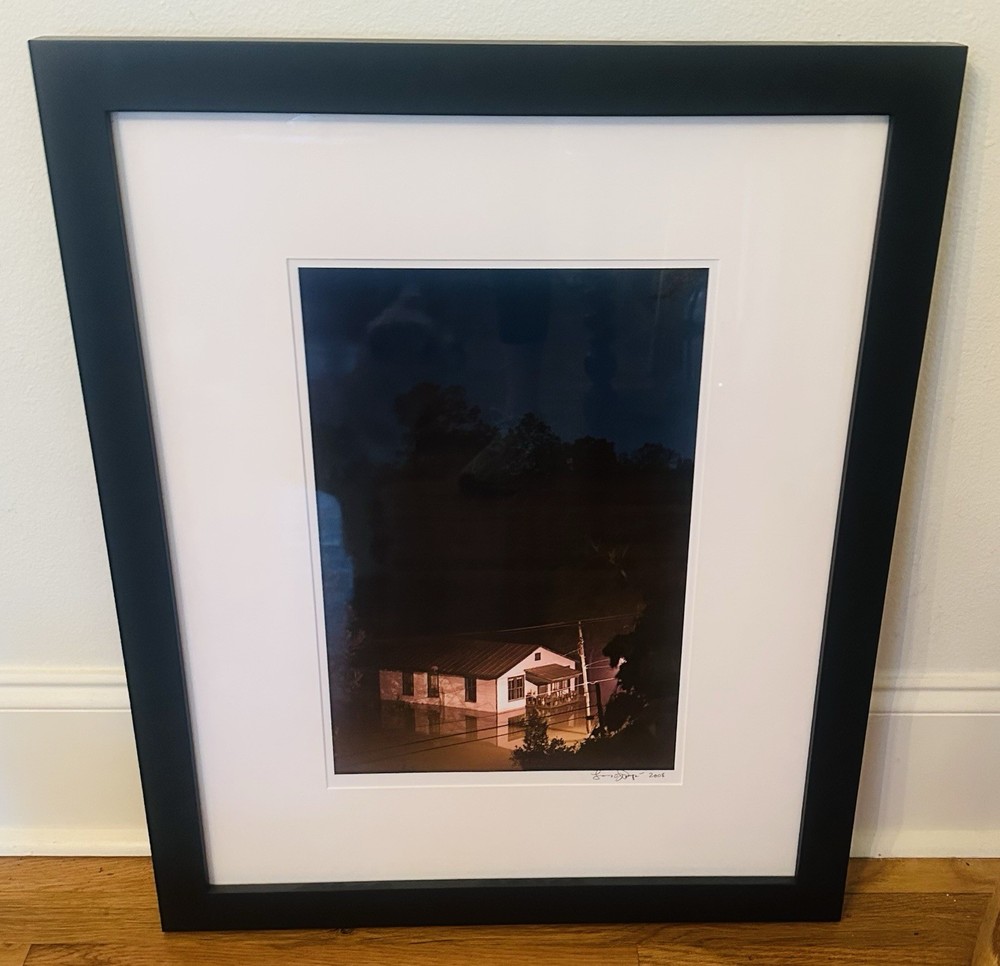 Signed Framed Art Photograph of Hurricane Katrina New Orleans Flood Waters 2008