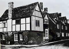 DR KC BROWN AUSTRALIAN LARGE PHOTOGRAPH B&W «TUDOR STYLE HOUSE » 1980