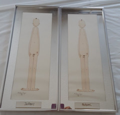 2 1975 William Eagan artwork «MICHAEL & JEFFREY» Signed 20 1/4″ X 9 1/4″