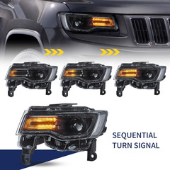 VLAND LED Headlights for Jeep Grand Cherokee WK2 2014-2021 4Th Gen (Fourth Gener