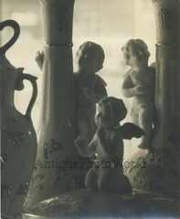 Cherub angel vases antique abstract sill life photo