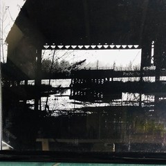 Black & White Photography Print Hardel Lumber Fire Olympia Acrylic Framed 21×31”