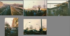 5 different photo 13×18 cm GDR Berlin GüSt. Bornholmer Str. Wall Bridge 10.11.1989