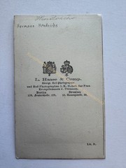 orig. CDV photo photograph actor Hermann Hendrichs around 1860 Berlin Haase