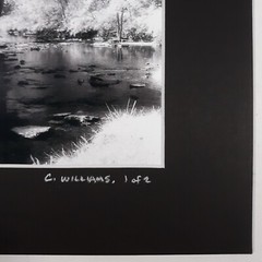 Black Mat Photo Landscape Park Infrared Photography Limited Ed 1/2 Signed Print