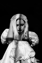 Art Model Bradley 8×12″ Archival Lustre Black and White Print B+W