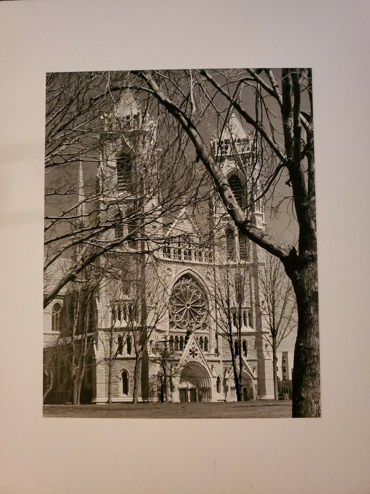 BASILICA LARGE ORIGINAL SIGNED ART PHOTO B&W STETTNER VTG MATTE NJ CAMERA