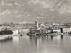 27x21cm large album photo around 1890 Riva on Lake Garda in Italy photo