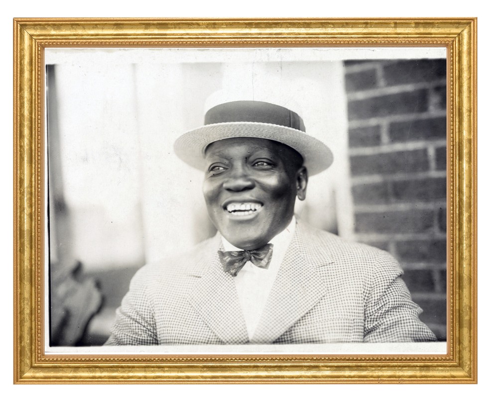 Jack Johnson Photograph in a Aged Gold Frame