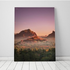 Bell Rock Sunrise, Sedona Arizona Landscape Photo, Bell Rock Trail Fog, Wall Art